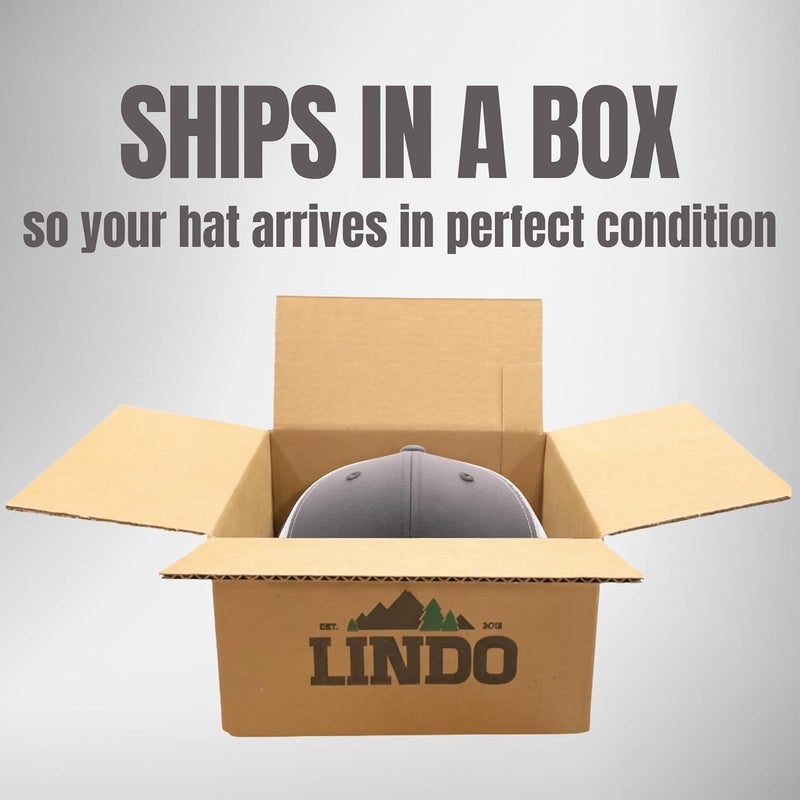 Lindo Trucker Hat [ Great Outdoors Design ] for Men and Women: Mid Profile Cap with Breathable Mesh Back and Adjustable Snap - Image 5